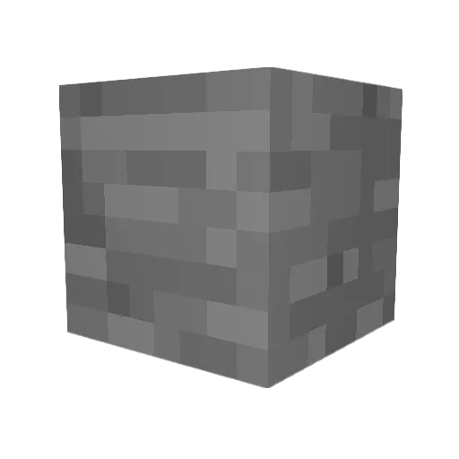 Dephar Minecraft avatar head, 3D render