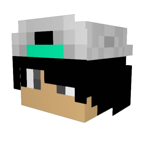 Dephi Minecraft avatar head, 3D render
