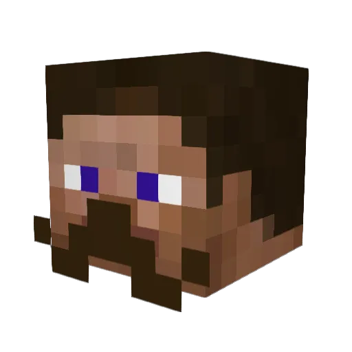 Depington22 Minecraft avatar head, 3D render