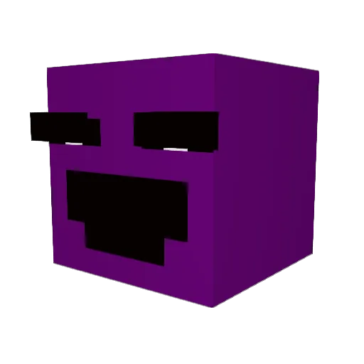 DepleteMeat Minecraft avatar head, 3D render