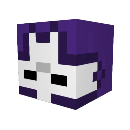 DepokaGD Minecraft avatar head, 3D render