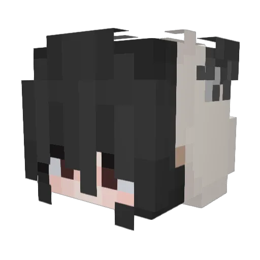 Depova Minecraft avatar head, 3D render