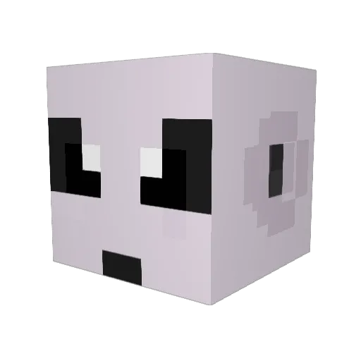 Deppaou Minecraft avatar head, 3D render