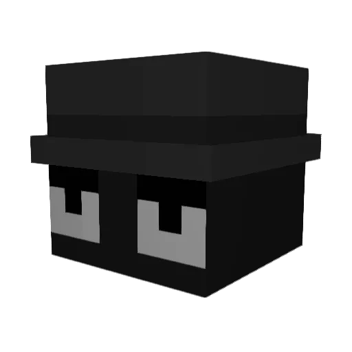 Deppay Minecraft avatar head, 3D render
