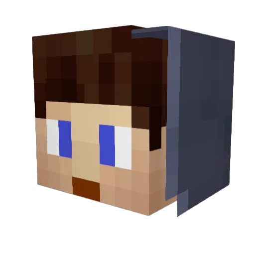 Deppcheck Minecraft avatar head, 3D render