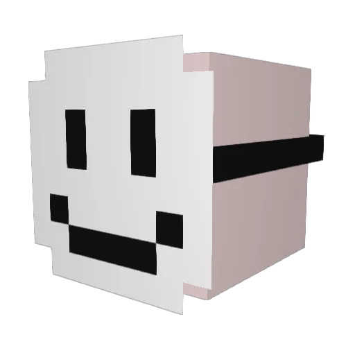 Deppel Minecraft avatar head, 3D render