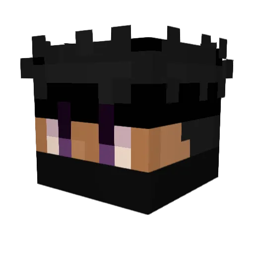 Depreh Minecraft avatar head, 3D render