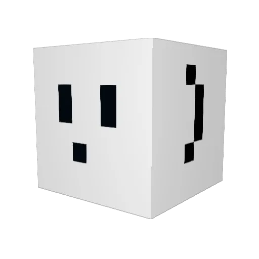 DepresoExp Minecraft avatar head, 3D render