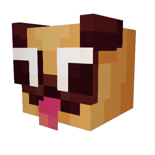 DepressedDuckRIP Minecraft avatar head, 3D render