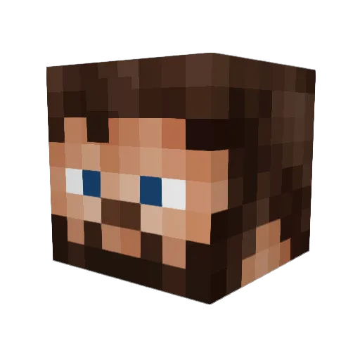 DepressedRegret Minecraft avatar head, 3D render