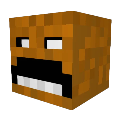 Depressed_Fetus Minecraft avatar head, 3D render
