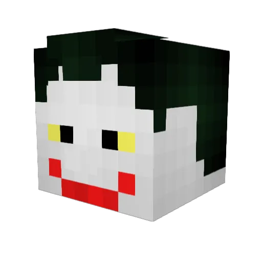 Depressedmidget Minecraft avatar head, 3D render