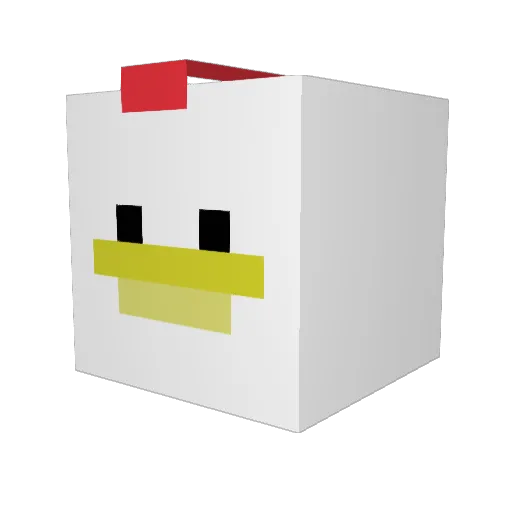 Depression690728 Minecraft avatar head, 3D render