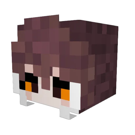 Depresster Minecraft avatar head, 3D render