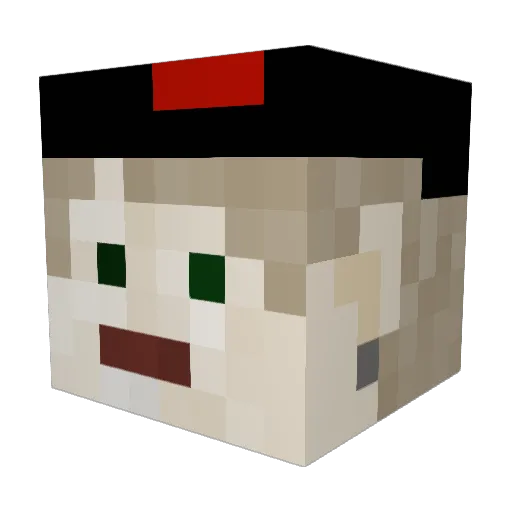Depriboy3 Minecraft avatar head, 3D render