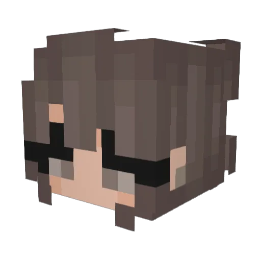 DeprivedTorment Minecraft avatar head, 3D render