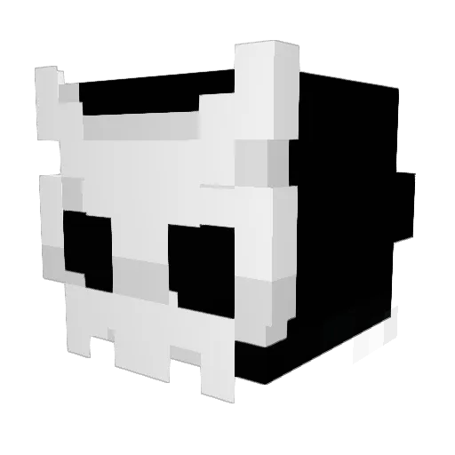 Deprxion Minecraft avatar head, 3D render