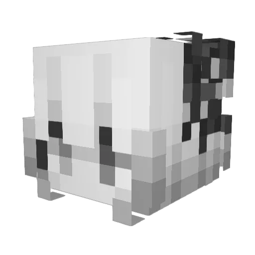 DepthXD Minecraft avatar head, 3D render
