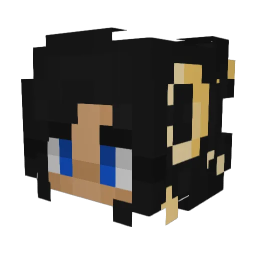 Depuresso Minecraft avatar head, 3D render