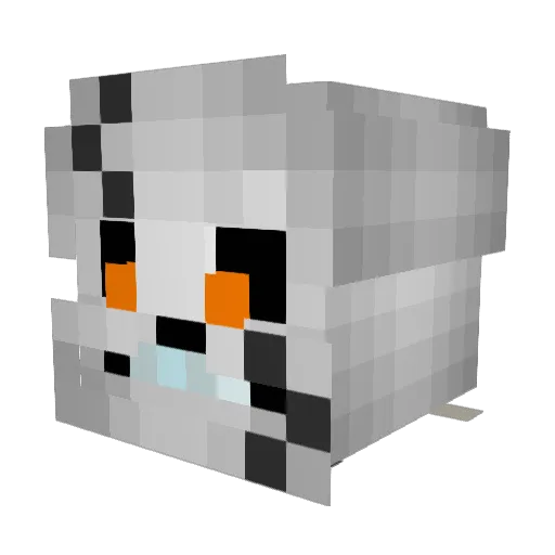 Deputy55 Minecraft avatar head, 3D render