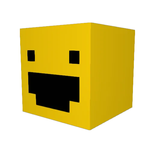 DeputyD Minecraft avatar head, 3D render