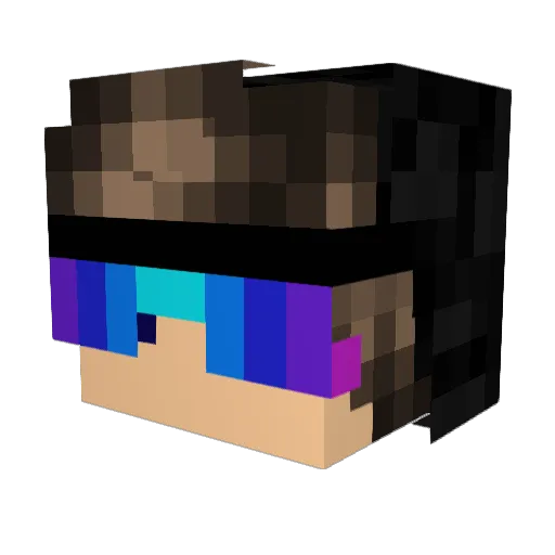 DeputyDanger69 Minecraft avatar head, 3D render