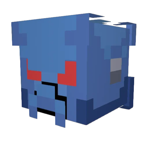 DeputyDelicious Minecraft avatar head, 3D render