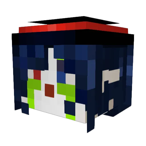 Depwok Minecraft avatar head, 3D render