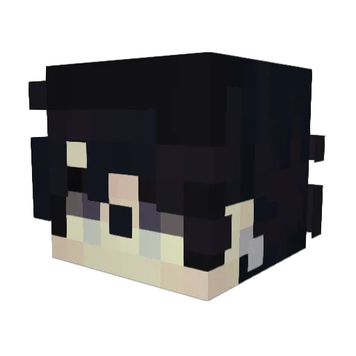 Deqthlvss Minecraft avatar head, 3D render