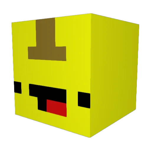DerAbdiii Minecraft avatar head, 3D render