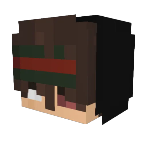 DerAdjektiv Minecraft avatar head, 3D render