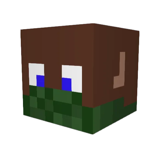 DerAffeHD Minecraft avatar head, 3D render