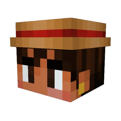 DerAlteHubert Minecraft avatar head, 3D render