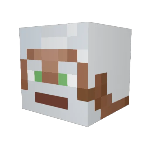 DerAlteKlaus Minecraft avatar head, 3D render