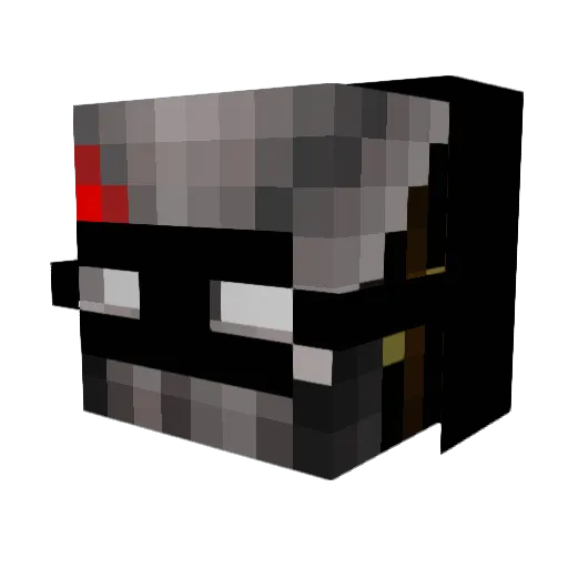 DerAnonymos Minecraft avatar head, 3D render