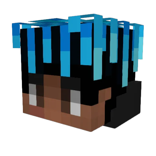 DerBOSS Minecraft avatar head, 3D render