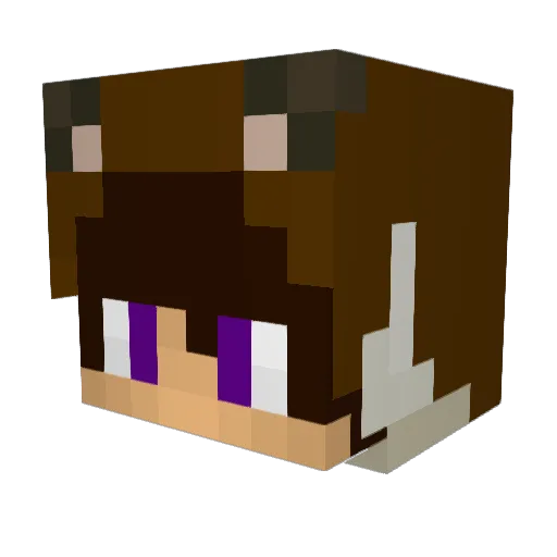 DerBenzi Minecraft avatar head, 3D render
