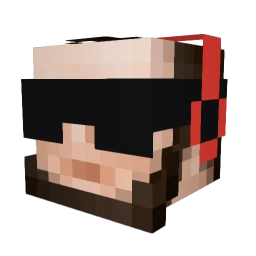 DerBessereAdrian Minecraft avatar head, 3D render