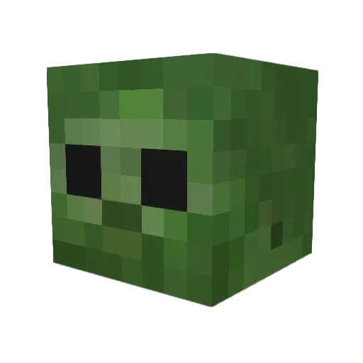 DerBosshafte Minecraft avatar head, 3D render