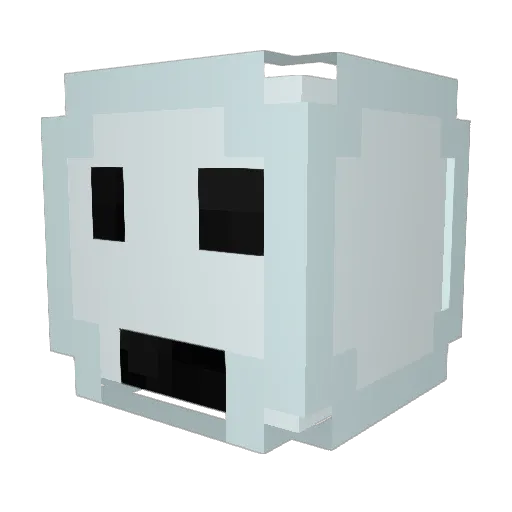 DerBrokkoli Minecraft avatar head, 3D render