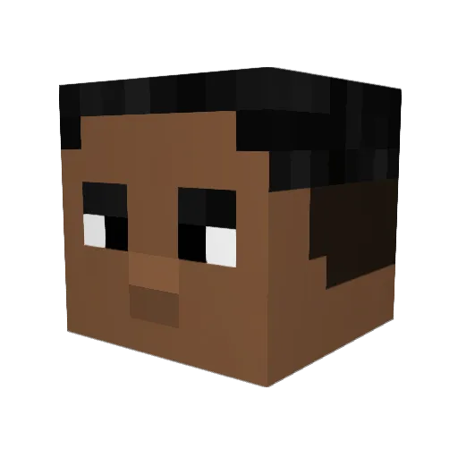 DerButler007 Minecraft avatar head, 3D render