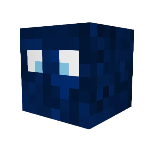 DerCONNEX Minecraft avatar head, 3D render