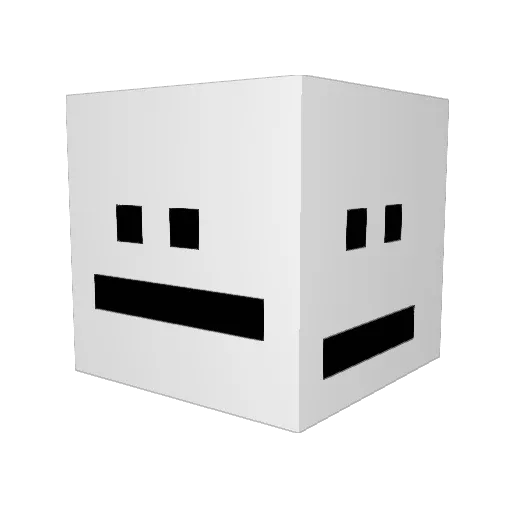 DerCamembert Minecraft avatar head, 3D render