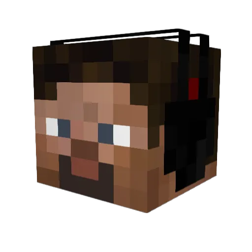 DerChris1996 Minecraft avatar head, 3D render