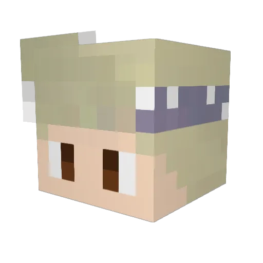 DerClemenser Minecraft avatar head, 3D render