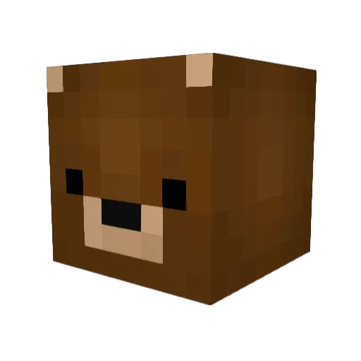DerCocci Minecraft avatar head, 3D render