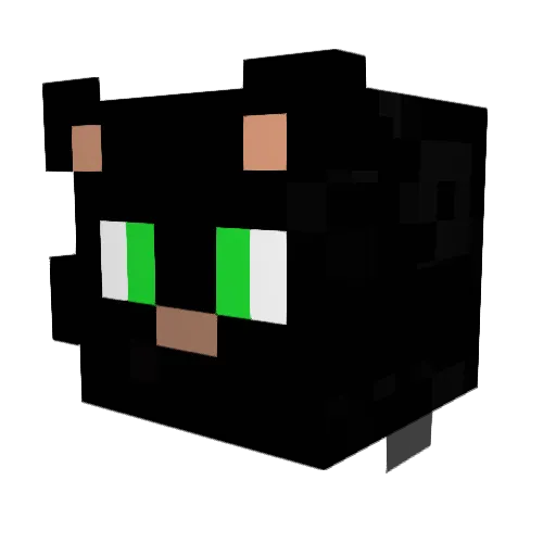 DerController Minecraft avatar head, 3D render