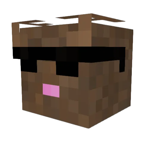 DerCooleElch Minecraft avatar head, 3D render