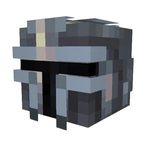 DerCorn66 Minecraft avatar head, 3D render