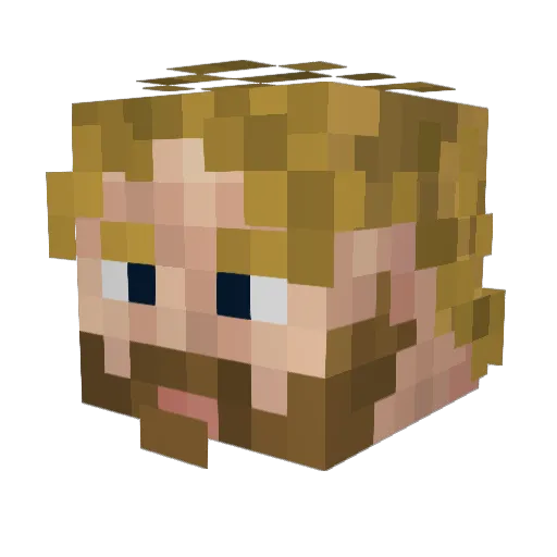 DerDan1806 Minecraft avatar head, 3D render